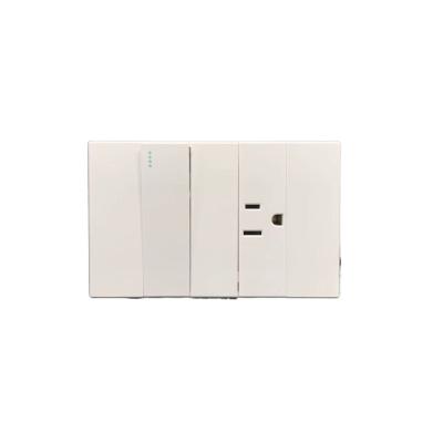 China Luxurious South American standard household lighting hanging electrical switchsingle connection+American standard 3 pin 125V/250V for sale