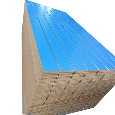 China good quality at best price 18mm melamine slatwall MDF board for display racks for sale