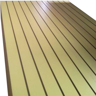 China 18mm Mdf Wall Panelling Sheets melamine faced slotted MDF for sale