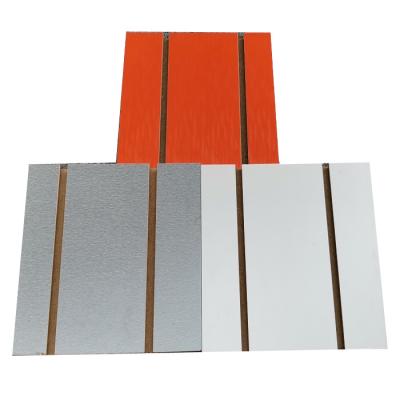 China Melamine groove MDF Display Boards MDF slotted MDF Moisture Proof for sale