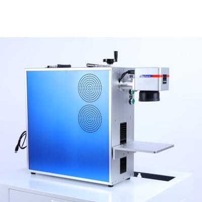 China Small Size Portable Small Size Fiber Laser Optical Rings Marker Color Marking Machine for sale