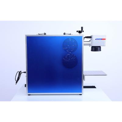 China Small Size Nameplate Sign Lettering Portable Fiber Laser Marking Machine For Metal Keyboard for sale