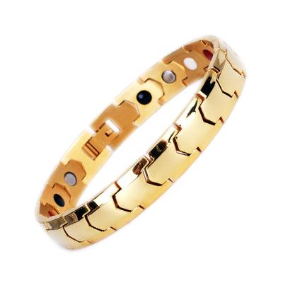 China Fashionable Custom Steel Ion Health Energy Bio China Terahertz Magnetic Bracelet for sale