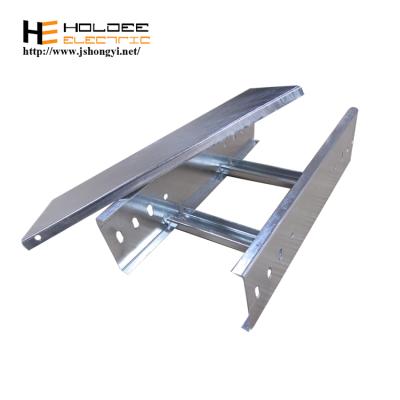 China Hongyi Types Electric Cable Tray 200*100*1.2 Hot Galvanized Cable Tray Ladder Steel for sale