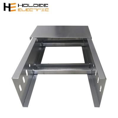 China Steel Standred Files Tray Type Lightweight Galvanized Type Electrical Ladder Cable Tray for sale