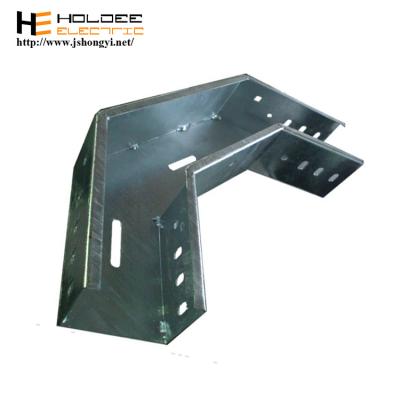 China Hongyi Steel High Quality Low Price Perforated Cable Tray Elbow for sale