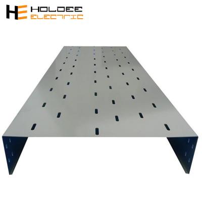 China Hongyi High Quality Corrosion Resistance In Word Hot Dipped Galvanized Perforated Fiber Optic Cable Tray 600mm 250mm for sale