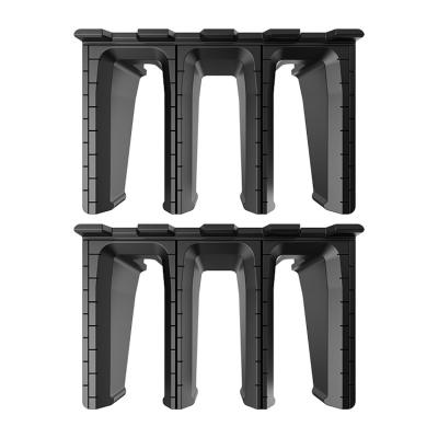 China Mounted directly on the wall or in a safe. 2pcs Black 3x Mag Wall Mount Home Magazine Storage Tactical Standard Mag Holder for sale