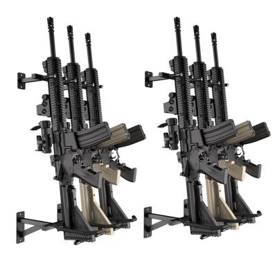 China HEAVY DUTY STEEL Gun Rack Wall Mount for Rifles and Shotguns, Rifle Racks for Wall Gun Racks for Wall Mount for sale