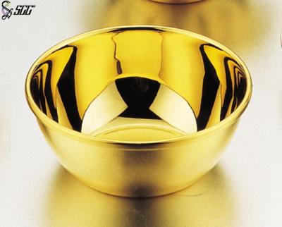 China 11.7 CM Bowl Shaped Gold Plated Tableware Finger Bowl / Washing Bowl for sale