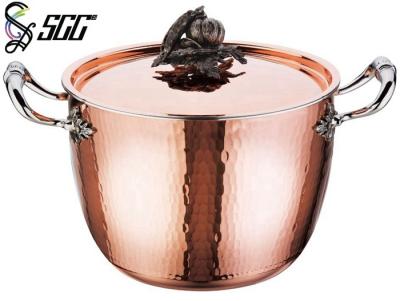 China Superior 20CM 24CM 26CM Copper Tri Ply Clad Cookware For Hotel / Home for sale