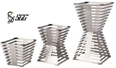 China Stainless Steel Buffet Display Stands With Pattern For Display Buffet Food In Hotel for sale