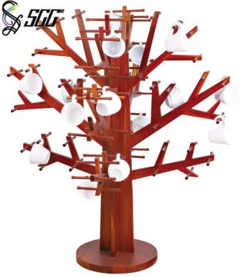 China Wooden Cups Tree Shaped Buffet Display Stands For Hotel , Catering Display Stands for sale