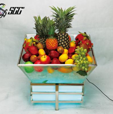 China LED Ice Storage Tank Buffet Display Stands , Seafood , Vegetables , Fruit Display Stands for sale