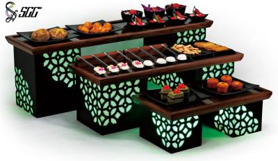 China LED Combined Buffet Display Risers With 3 Sizes For Hotel Buffet / Party for sale