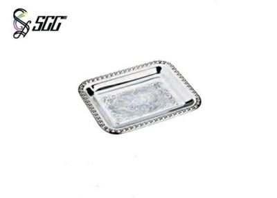 China Hand Towel Tray Pressed with Decorative Pattern Stainless Steel Shower Tray SCC 117B2-2 for sale