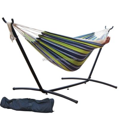 China Modern Heavy Duty Patio Garden Oasis Double Hammock With Stand for sale