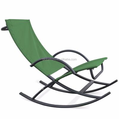 China Modern Steel Rocking Lounge Chair Leisure Lounge Chair With Safe Mechanism for sale