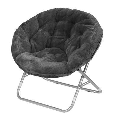 China Outdoor Contemporary Lounge Winter Moon Chair Saucer Chair With Metal Frame for sale