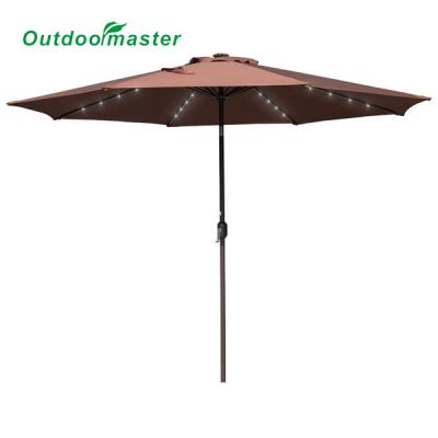 China Wholesale Modern Outdoor 11FT Patio Led Umbrella for sale