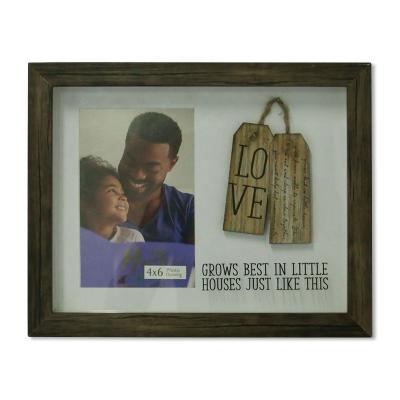 China Wholesale Vintage Printed Table Hanging And Love Grows Best In Small Rooms Just Like This 8x10 Photo Frame For Shadow Box Table Showcase for sale