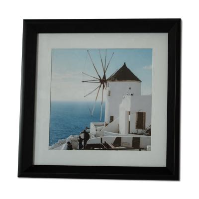 China Wholesale Wall Mount Square 14x14 Picture Frame With Matte Black Picture Frame Home Living Room Decor Wall Mount Gallery Poster Frame for sale