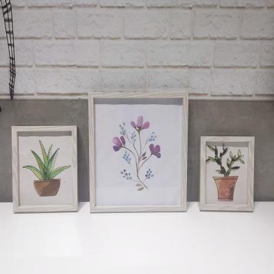 China Wall Hanging Customized 3 Pack Picture Frame Mulit Size Collage Photo 4x6 5x7 8x10 PS Frame For Gallery Family Living Room Wall Hanging for sale