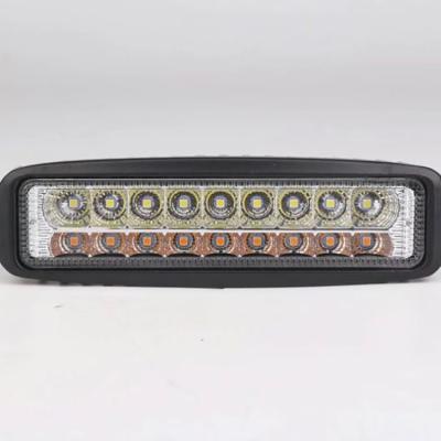 China Die Cast Aluminum Housing Dual Color 30W 6 Inch 12V Led Work Drive Light Bar for sale