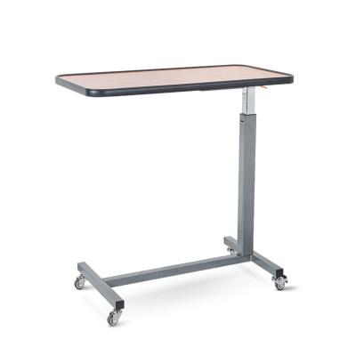 China Good Quality Carbon Steel Tube Medical Nursing Table Pneumatic Lift Table Used On Nursing Bed for sale