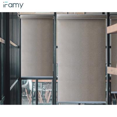 China Eco-friendly Customized Orders 100% Polyester Roll Blind Curtain For Office Window for sale