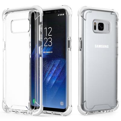 China Crystal Clear TPU Phone Case For Samsung S8 Plus Clear TPU Mobile Case With Reinforced Corners for sale