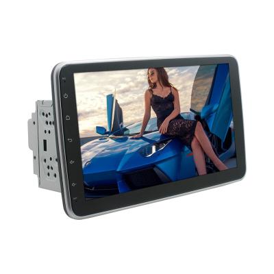 China TV/mp3/SWC/DVR/WIFI/3G/DVD 10.1 Inch 2din Mirror Link 360 Degree Universal Android Touch Screen 1024*600 Rear Camera Rotatable Car Radio Gps Car Tracker for sale