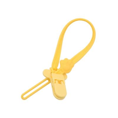 China Silicone Anti-lost Chain For Pacifier Anti-Drop Rope For Nipple Rubber Buckle T0101 for sale