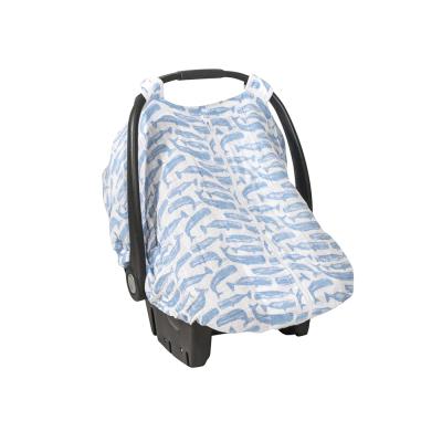 China Breathable Super Soft Cotton Muslin Multi-use Infant Car Seat Covers for sale