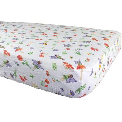 China Wholesale High Quality Soft 100% Reactive Printed Baby Crib Bedding Set Cotton Crib Sheet Set for sale