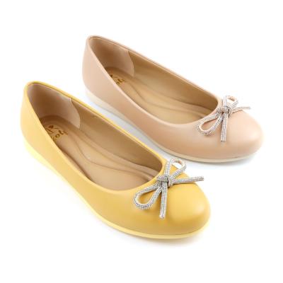 China Casual Acute Custom Elegant Women's Shoes Other Brand Yellow Pink Flat Women's Shoes for sale