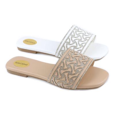 China 2021 Latest Design Trend Fashion Ladies Sandals Good Quality Ladies Summer Comfortable Anti-skid Slippers Women's Flat Sandals for sale