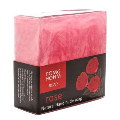 China Wholesale Natural Moisturizing Soap Oil Soap Base Cleansing Organic Nourishing Handmade Control Rose Handmade Soap for sale