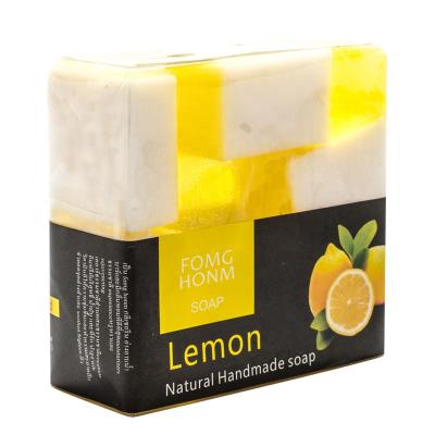 China Wholesale Soap Oil Control Lemon Soap Handmade Natural Moisturizing Base Cleansing Organic Nourishing Soap for sale