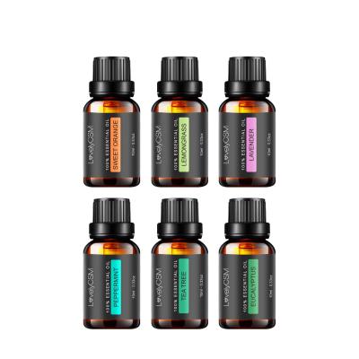 China Wholesale High Quantity Essential Oil Gift Set Orange Natural Organic Pure Diffuser Set Peppermint Essential Oil Aromatherapy Oil for sale