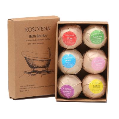 China Wholesale Natural Organic Home Spa Hotel Spa Perfume Moisturizing Relaxing Bubble Bath Set Box Christmas Gifts Kids Whistling Handmade Bath Bomb for sale