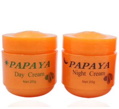 China Wholesale Natural Organic Papaya Nourishing Whitening Face Cream Papaya Night Cream 2 in1 Moisturizer Day and Night Whitening Face Cream for sale