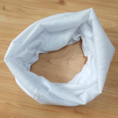 China Wholesale Multifunctional Used Tube Bandana Blank Tubular Solid Printed Seamless Solid White Face Mask for sale