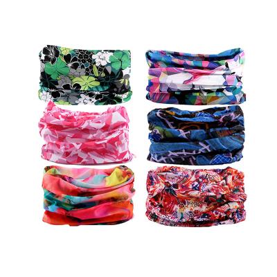 China 6PCS Headwear Headwear Neck Cuff Headband Headband Bandana Hair Snood Cover Half Masks Outdoor Activities Protective Masks For Man Woman for sale