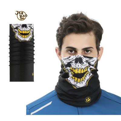 China Eco-Friendly Recyclable Bandana Wrapping Scarf Outdoor Sports Skull Durag Satin Head Wrap Hijab Scarf for sale