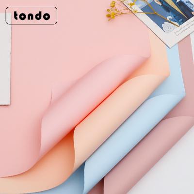 China Tondo 2021 58x58cm Waterproof Moisture Proof Pink 20sheet/bag Korean Flower Wrapping Paper For Flower for sale