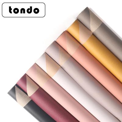 China Tondo Double Color Gift Wrapping Paper Flower Wrapping Paper Flower Moisture Proof Custom Wrapping Wrapping Paper for sale