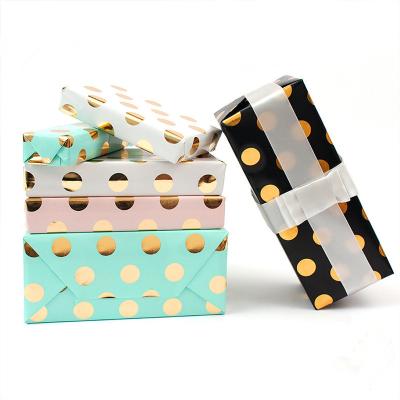 China Exquisite Gift Wrapping Moisture-proof Colorful Bronzing Paper Box Wrapping Flower Wrapping Paper Book Paper Customization for sale