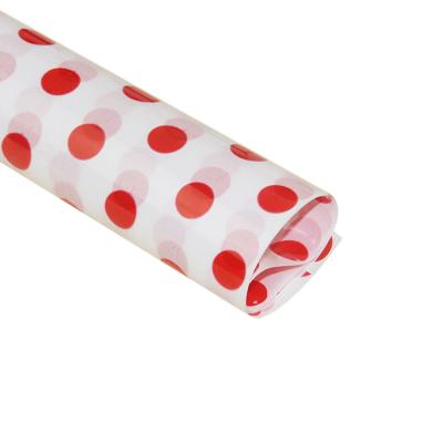 China New Zhejiang water soluble design colorful dot cellophane wrap wholesale, flower wrapping film offer for sale