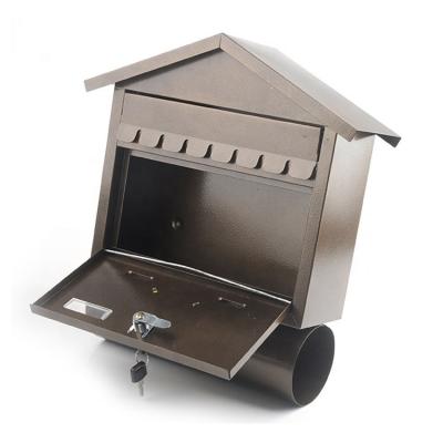 China Wall Mounted Small Mini Metal Mail Letter Box Outdoor Residential Residential Mailbox Wall Mounted Box Wholesale Mailbox for sale